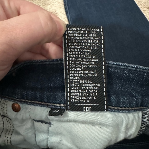 7 For All Mankind The Straight Luxe Performance sz 33x32 - Picture 6 of 12